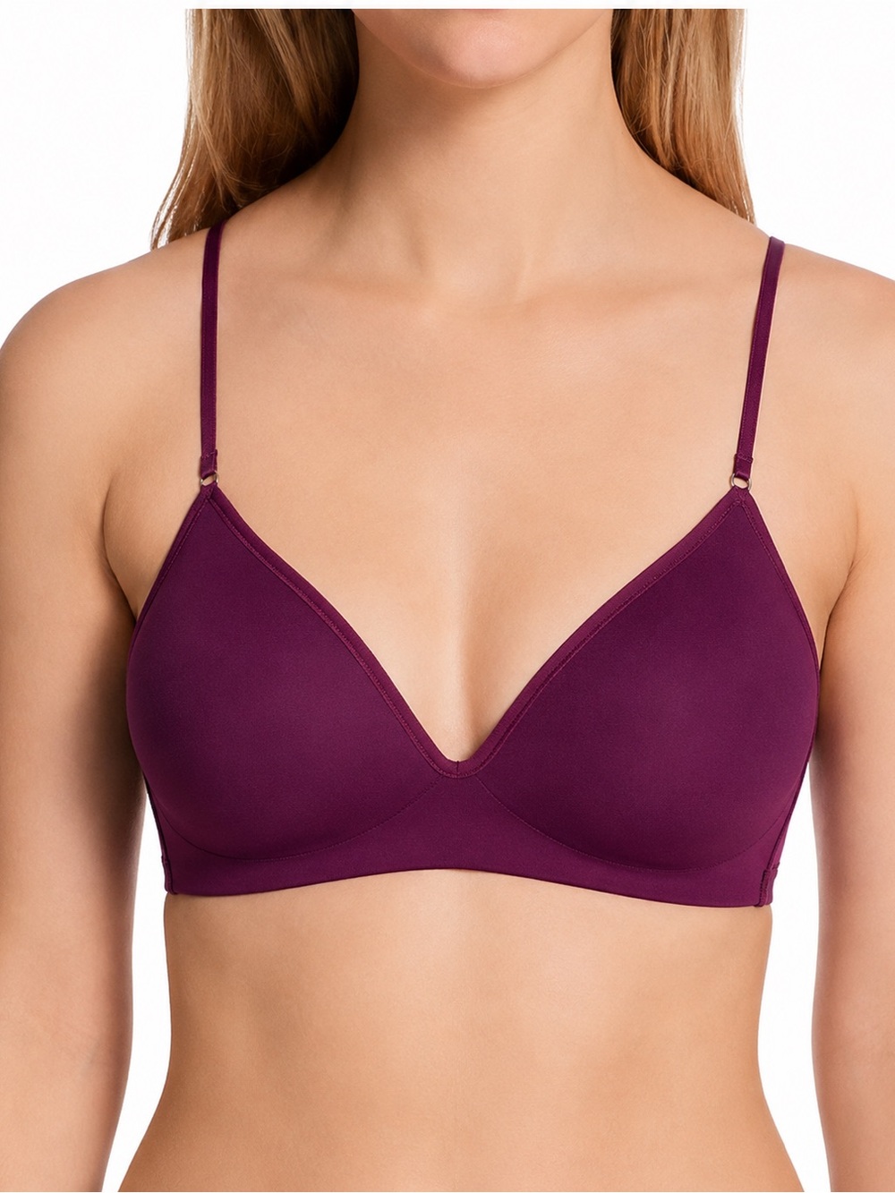 On Gossamer Next to Nothing Wireless Bra - Purple